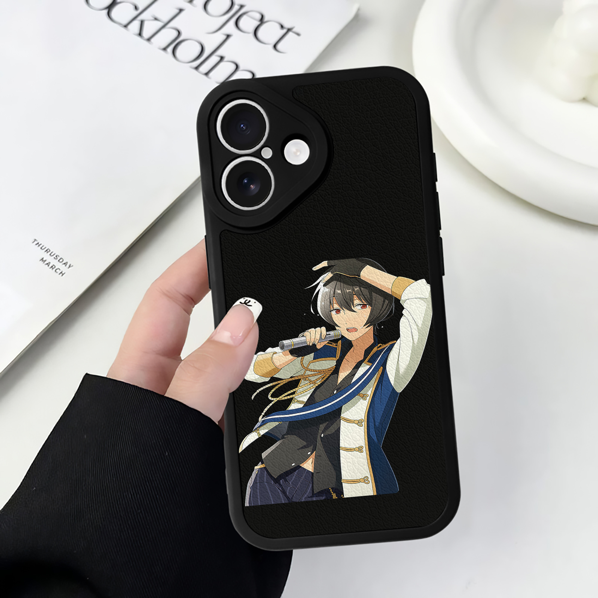 （画像用） あんさんぶるスターズ! Ensemble Stars 【iPhone 16シリーズ対応】シリコンスマホケース（レザー調） 材質：シリコン